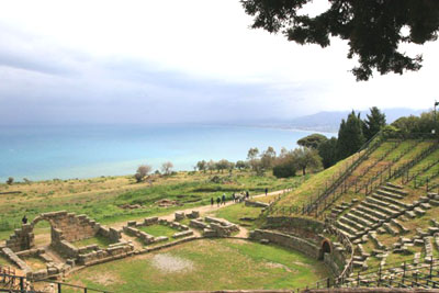 The Greek theatre in Tindari