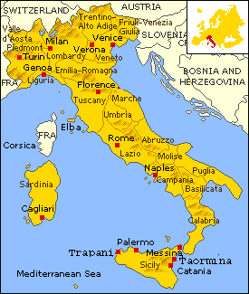 Map of Italy